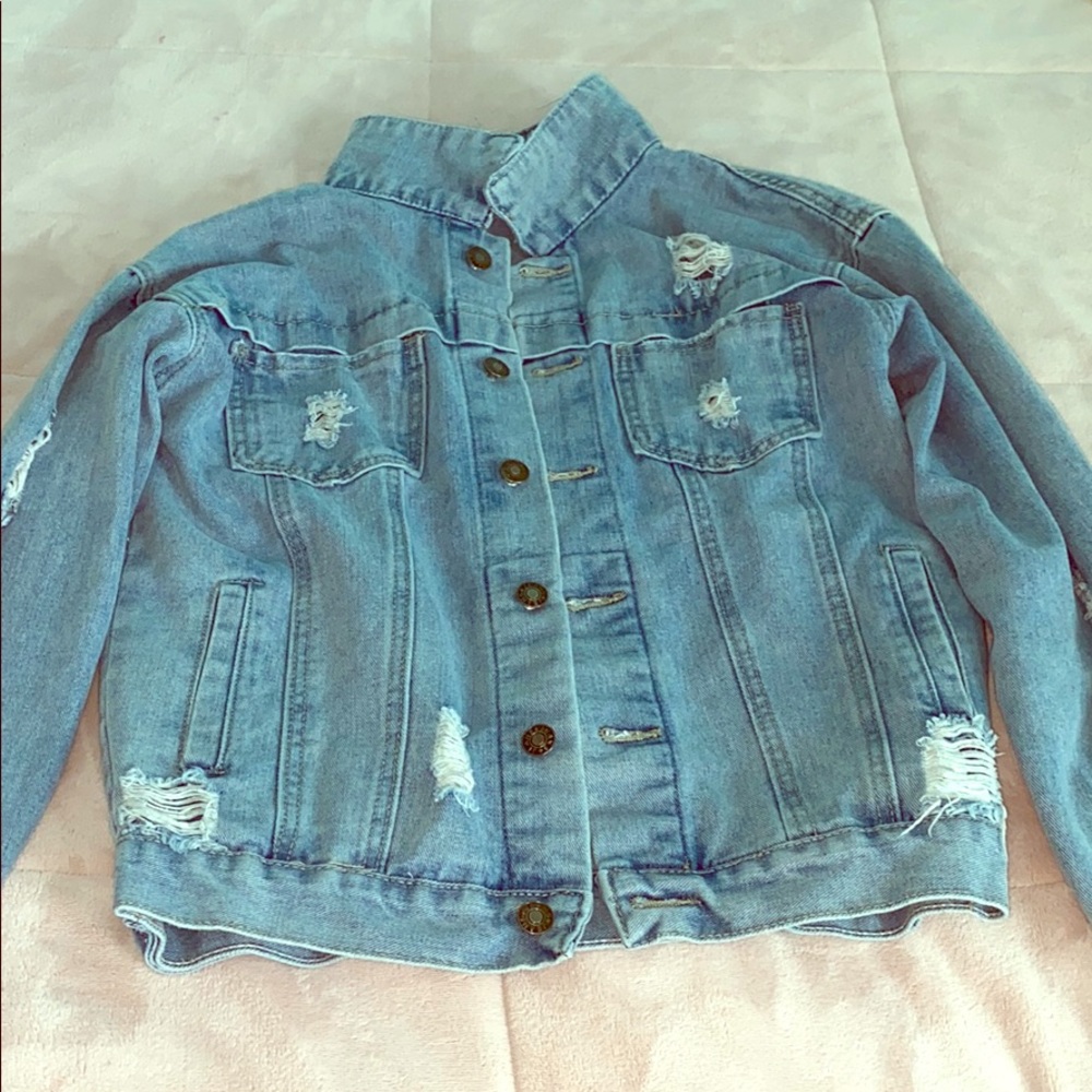 Distressed Jean Jacket